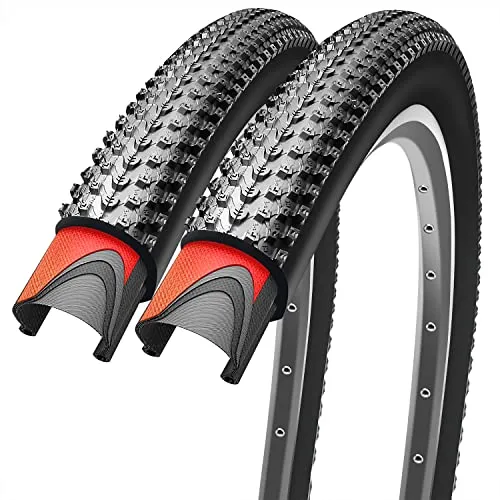 26x2.125 Inch Bike Tires Pair - VESPETON Mountain Bike Tires, 60 TPI, Foldable, Lightweight