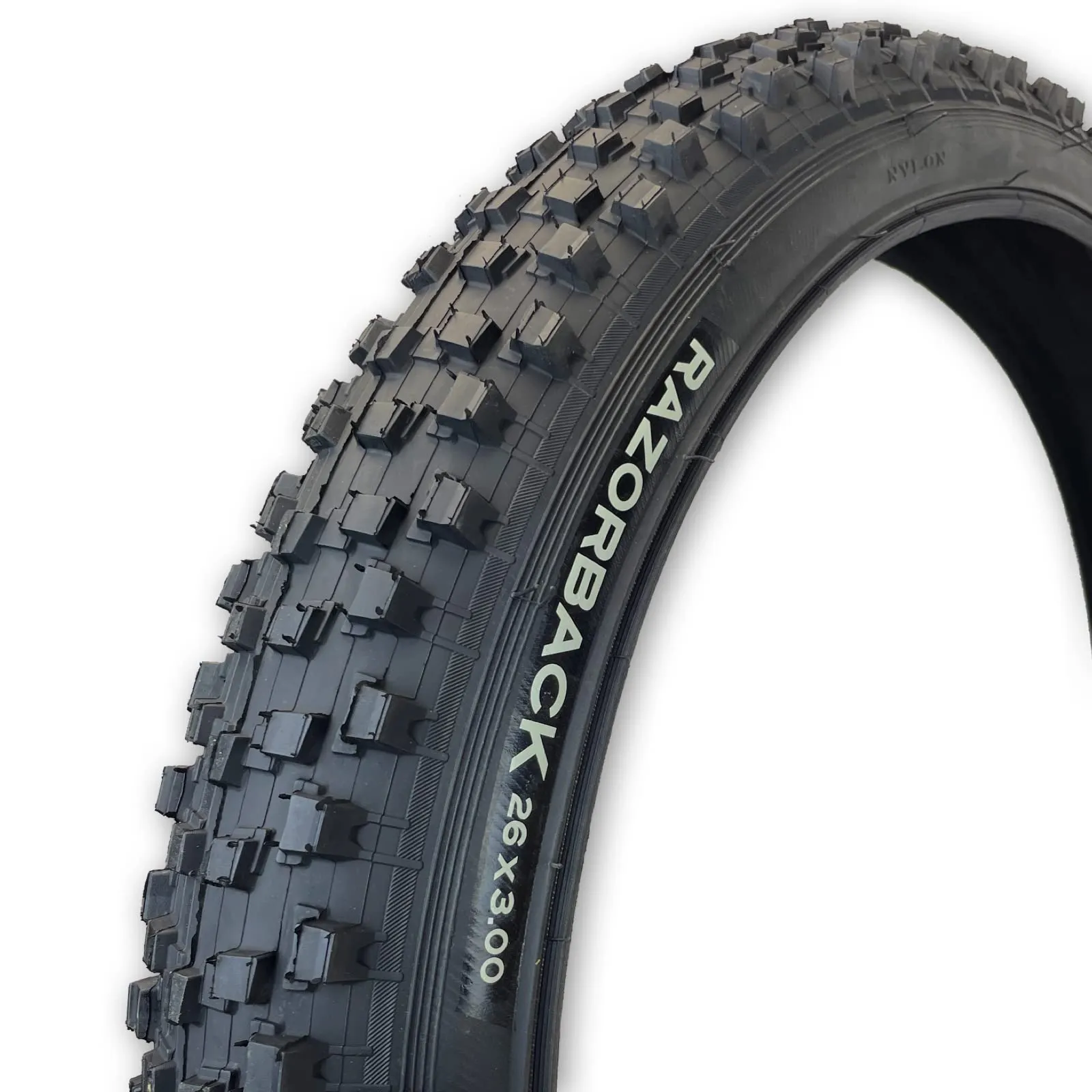 26x3.0 Duro Razorback Mountain Bike Tire with Hook Up Bead & Apex Sidewall Protection