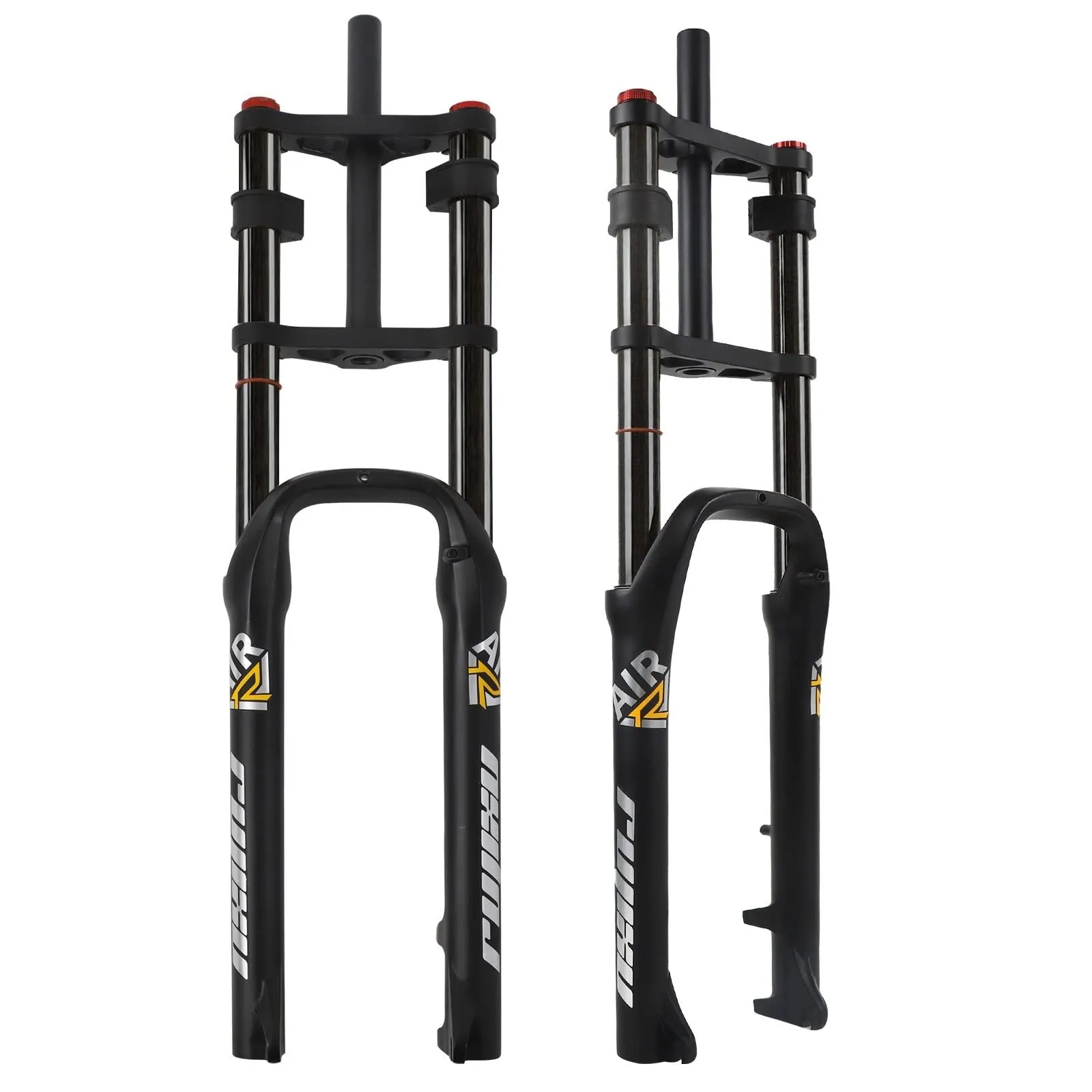 26x4.0 Fat Bike Suspension Fork - 140mm Travel, Adjustable Rebound, 1-1/8' Steerer, E-Bike Compatible