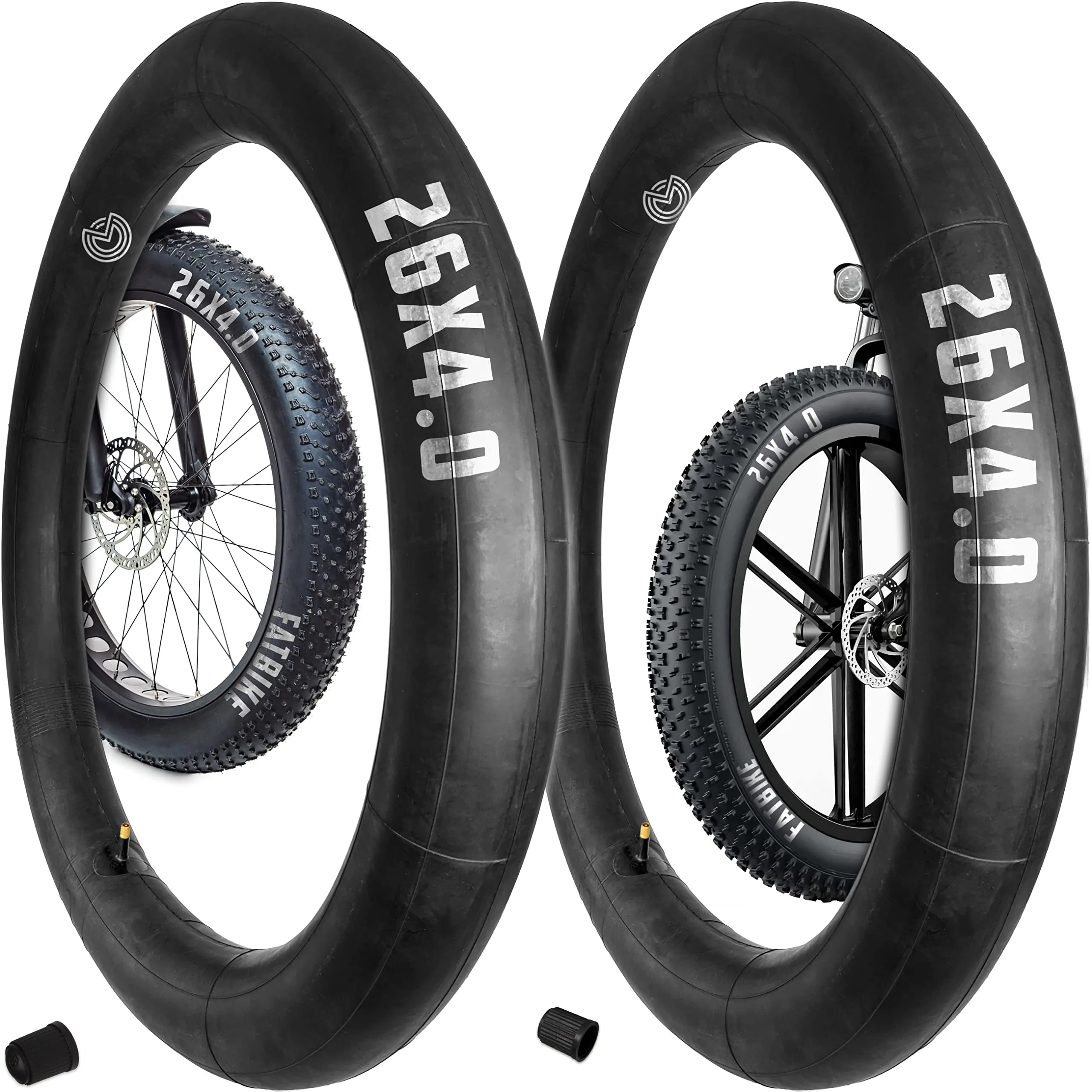 26x4.0 Fat Bike Tube (x2) – Heavy Duty Inner Tubes for Fat Bikes, Mountain Bikes, and E-Bikes