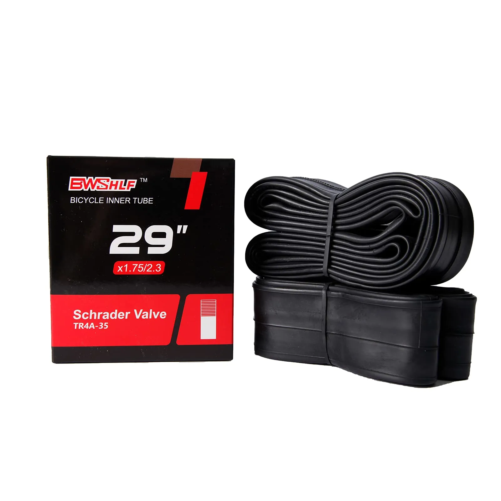 29 Inch Bike Tubes 2 Pack - High-Quality MTB Inner Tubes 1.75-2.3 Size, Schrader Valve 35mm