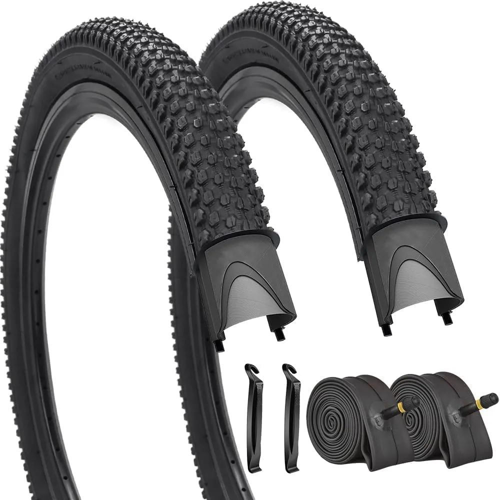 2 Pack 16' Bike Tires 2.125' with Inner Tubes for Mountain Urban Road - Schrader Valves Included