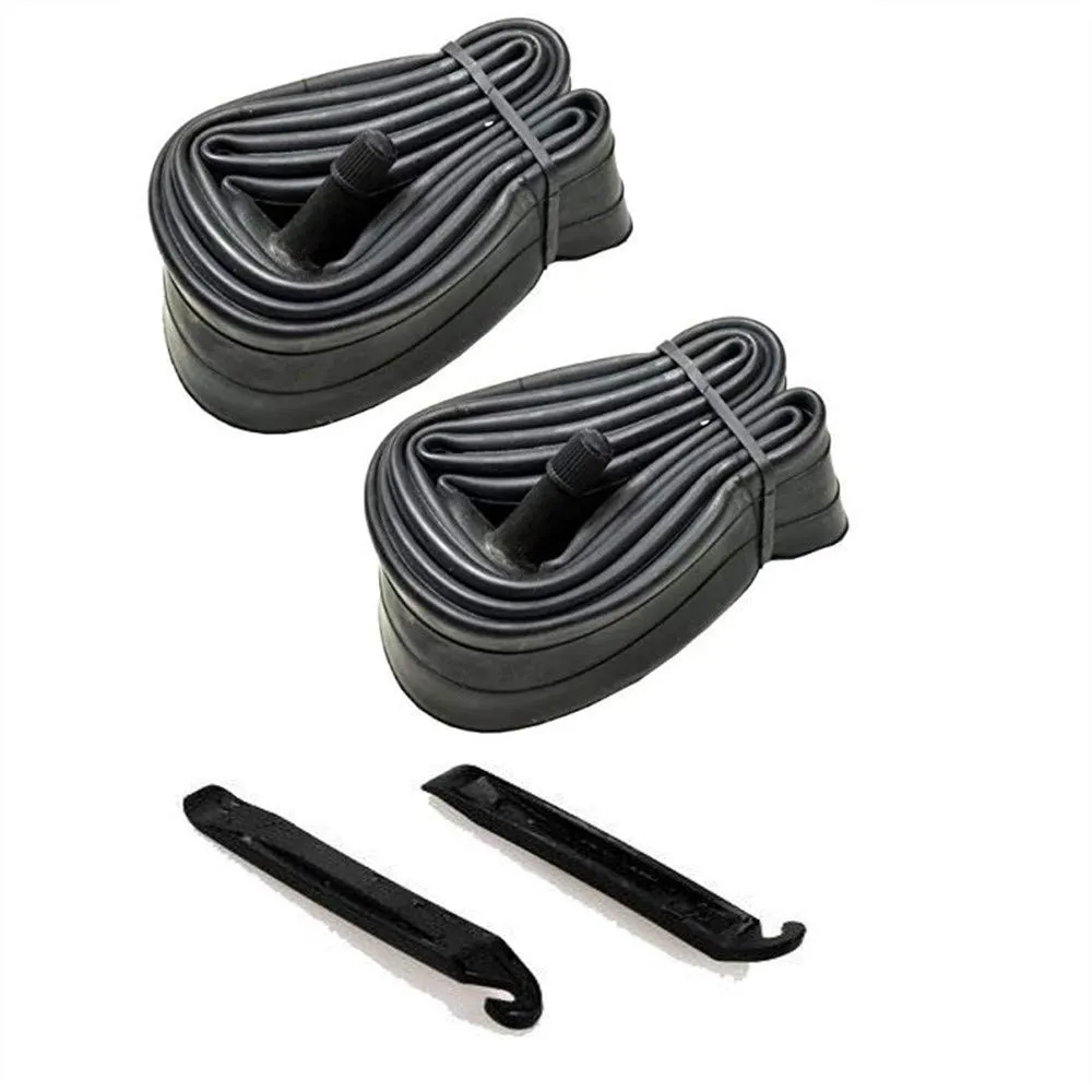 2 Pack 16 Inch Bike Tubes with Tire Levers for Most 16’’ Kid Bikes - Durable Butyl Rubber, Schrader Valve