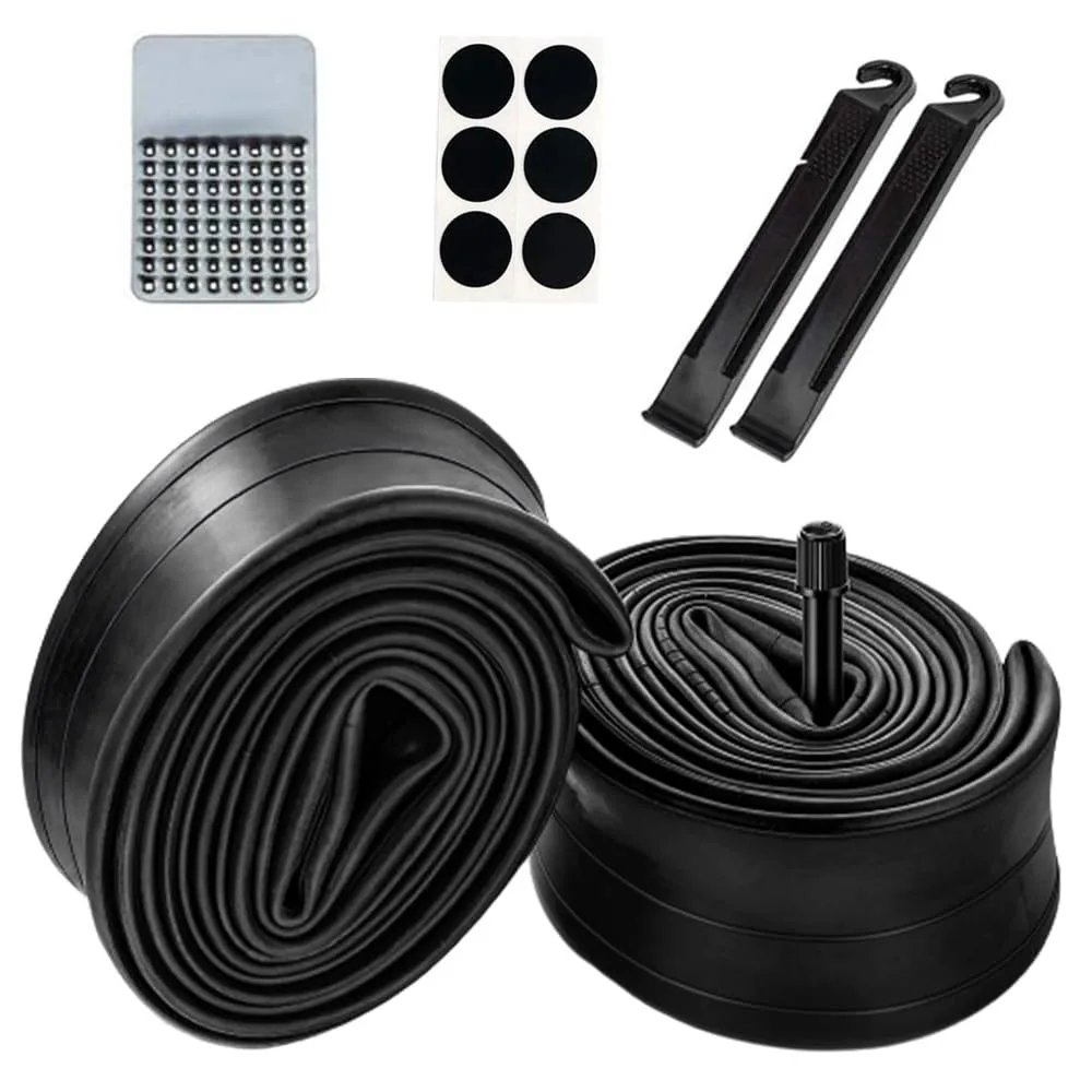 2 Pack 20' Bike Tubes 20x1.75/1.90/1.95/2.125 AV32mm Valve - Durable Schrader Bicycle Tubes