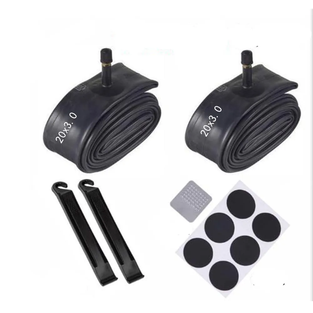 2 Pack 20x3 Fat Tire Bike Inner Tubes - Premium Butyl Rubber with 33mm Valve for Smooth Ride