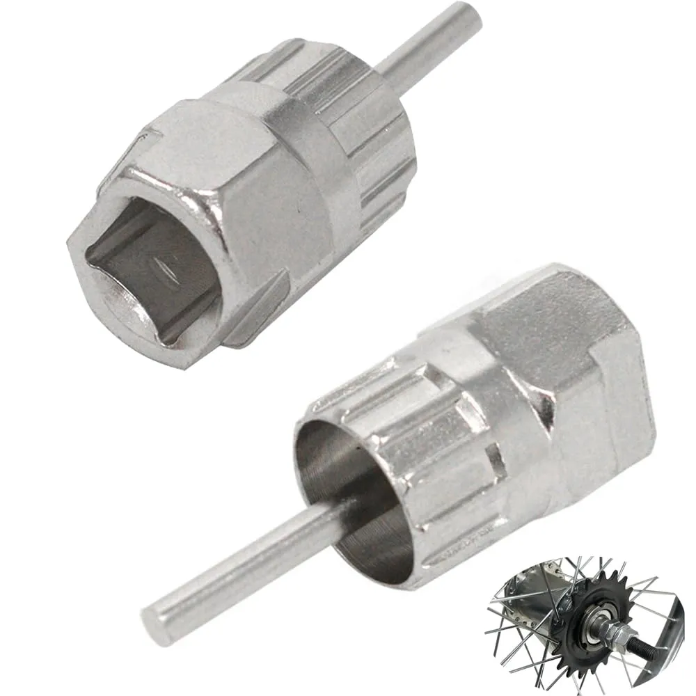 2 Pack Bike Cassette Removal Tool Lockring Tools for Shimano Road Bicycle - High Carbon Steel