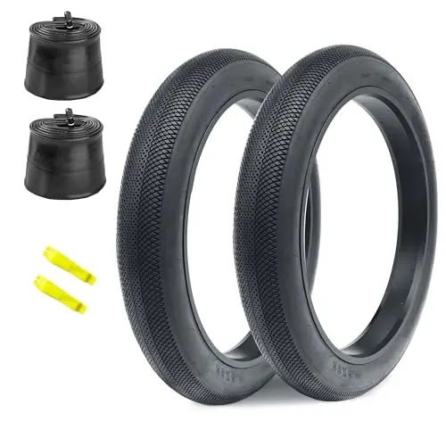 2 Pack E-bike Fat Tire 20'x4' & 26'x4' with Tubes - Durable, High-Quality Rubber Tires for All Roads