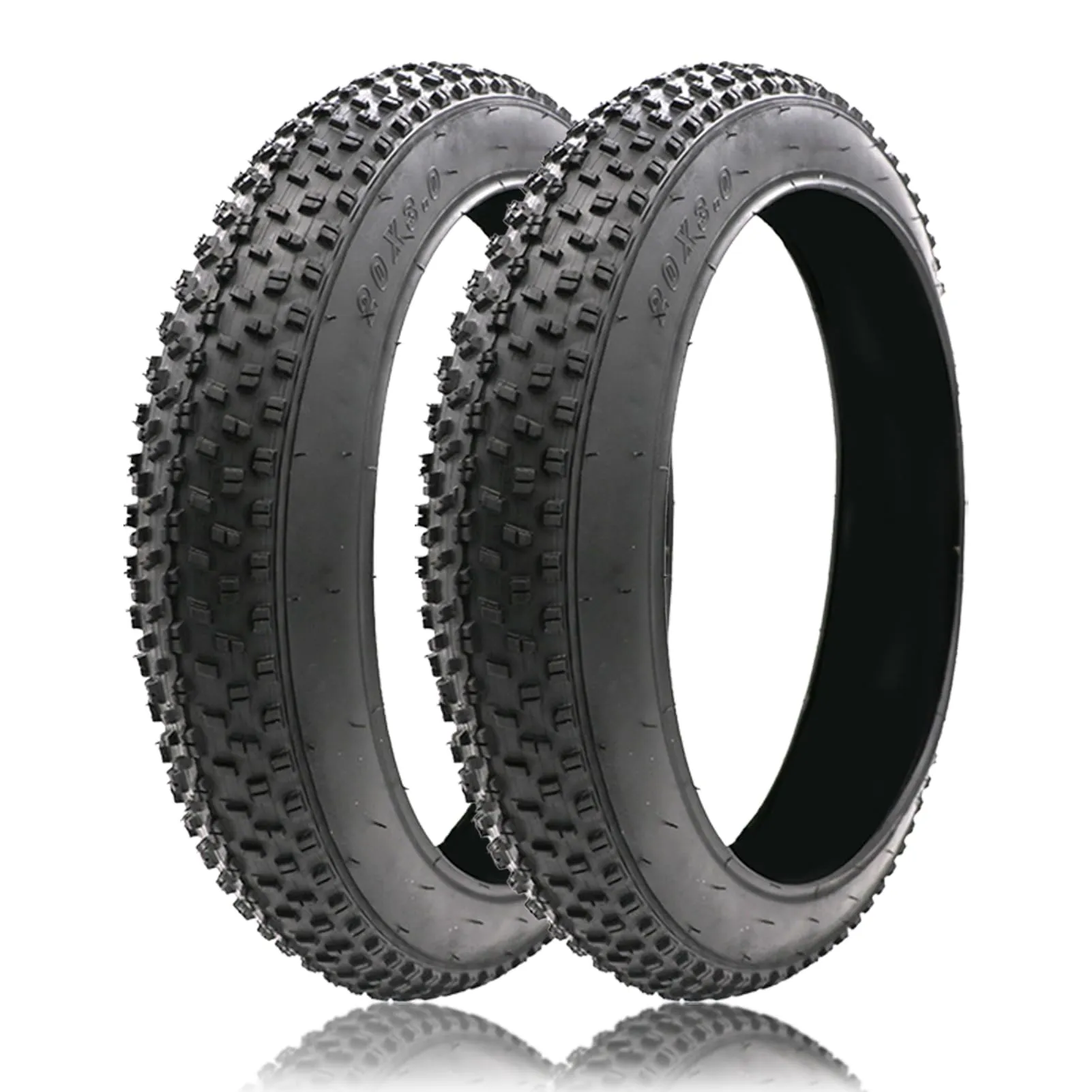2 Pack Fat Tire for Ebike - 20x3.0 Inch Puncture Proof Replacement Tyre for Urban & Off-Road Use