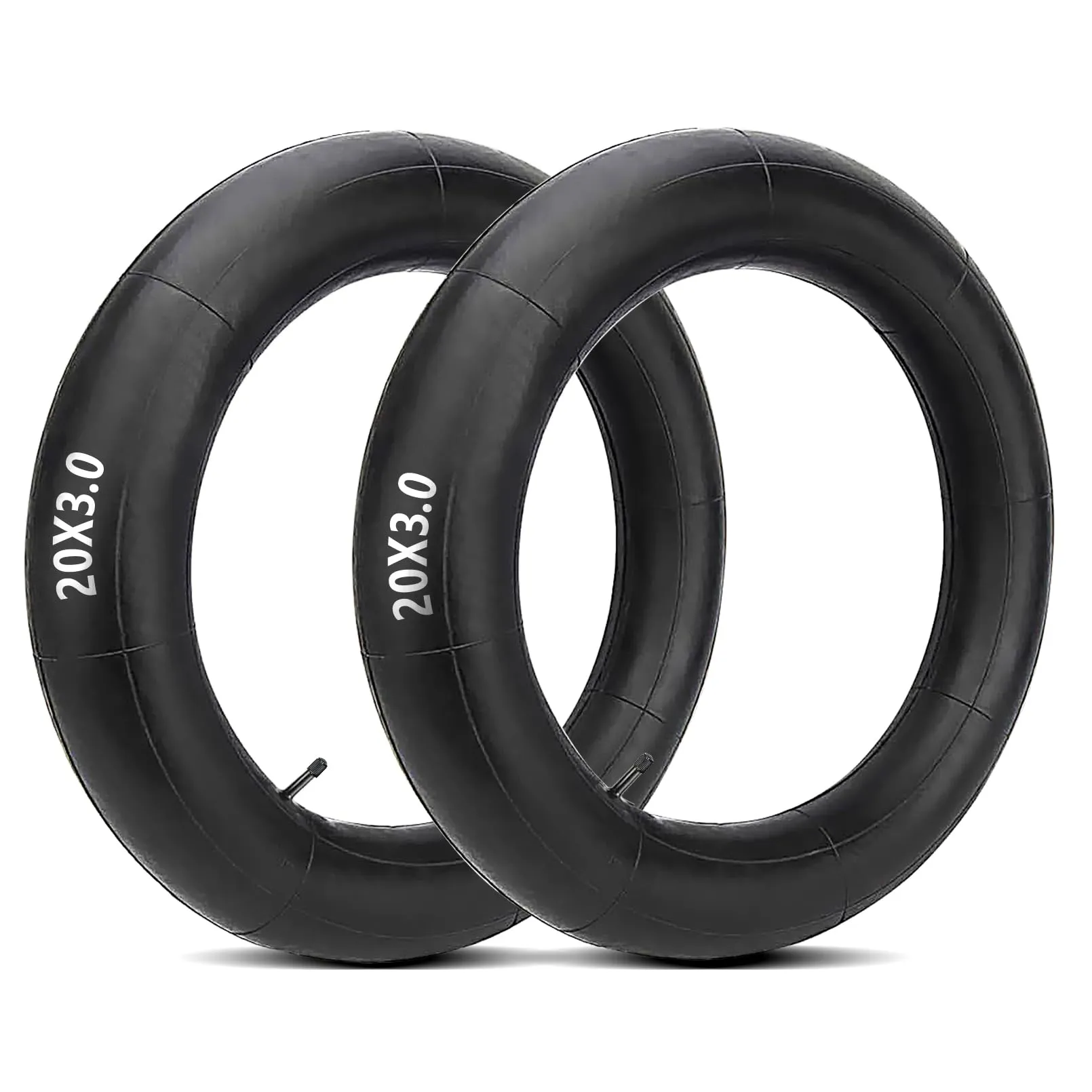 2 Pack Heavy Duty Bike Tube 20x3.0 20x4.0 26x4.0 with 32mm Schrader Valve for Fat Tire Bikes