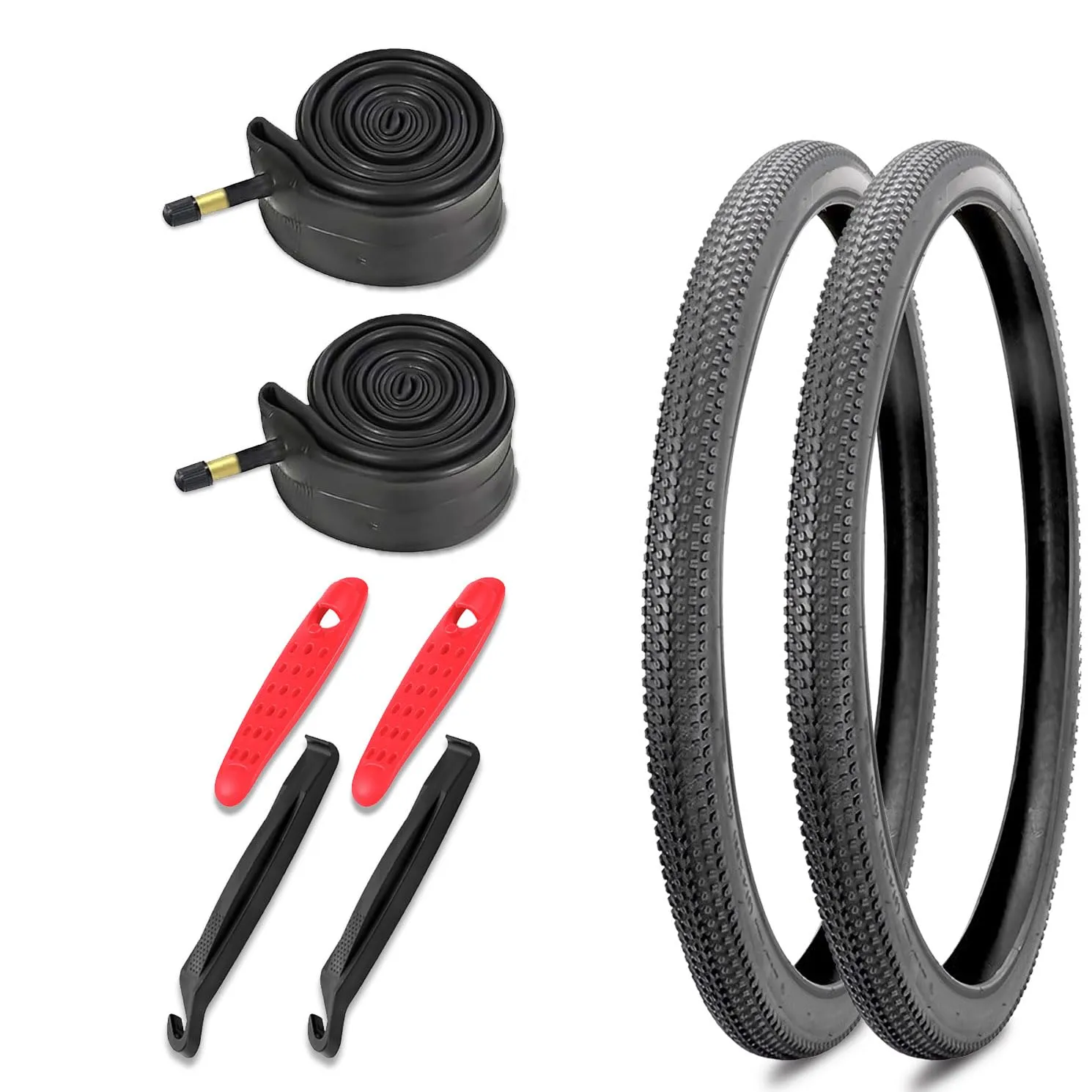 2 Pack Mountain Bike Tires 20 x 2.125' with Tubes, Puncture-Resistant, Durable, Easy Install