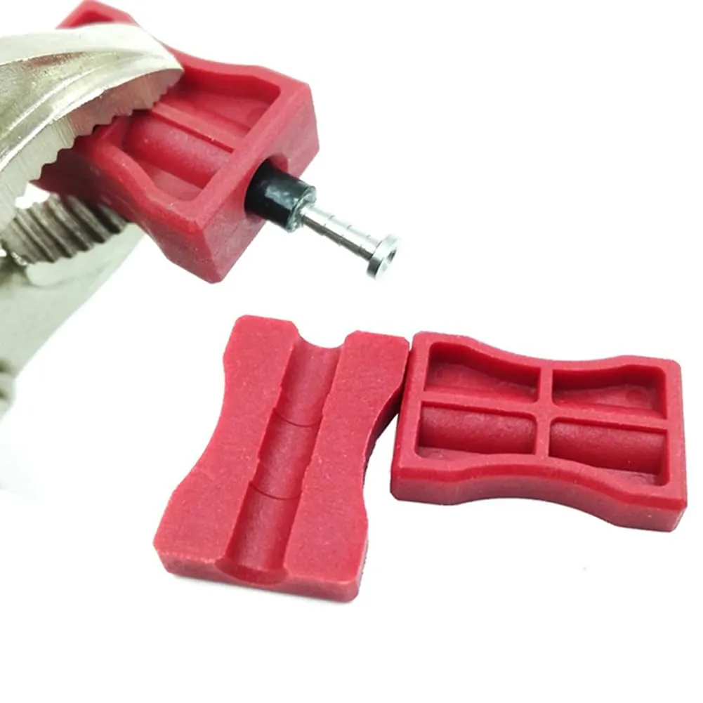 2 Pack Tubing Vise Blocks for Shimano Brake Set - Durable ABS Hose Mounting Tools, 30x19.5 mm