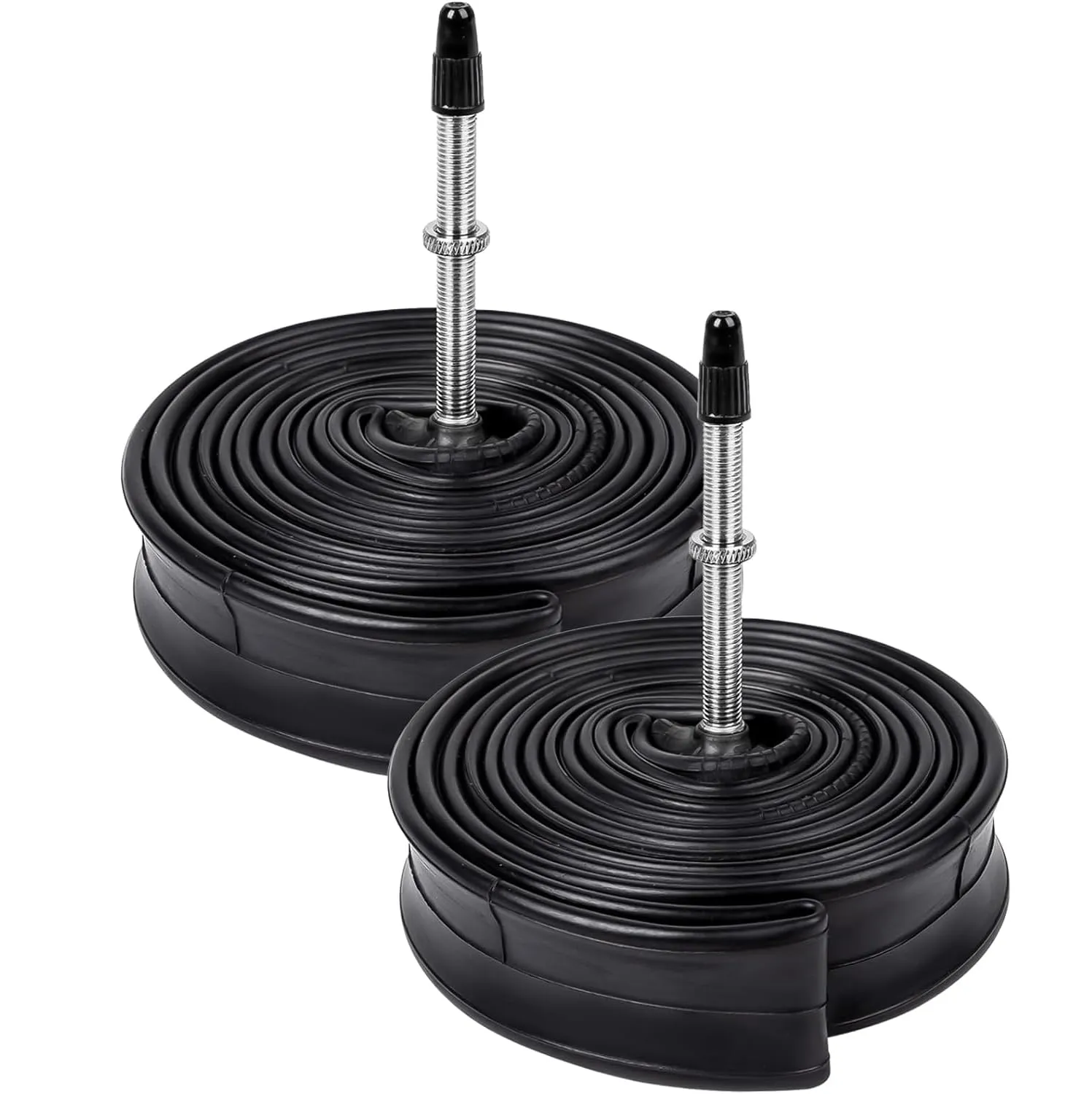 2 Pcs 700C Bike Tubes 700 X 18C/20C/23C/25C FV60mm Presta Valve for Safe and Durable Cycling