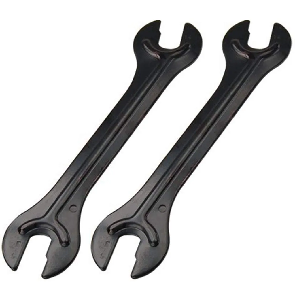 2 Pcs Bike Hub Cone Wrench Set - 4-in-1 Pedal & Wheel Tool, 13/14/15/16mm, Durable Steel, 200mm Length