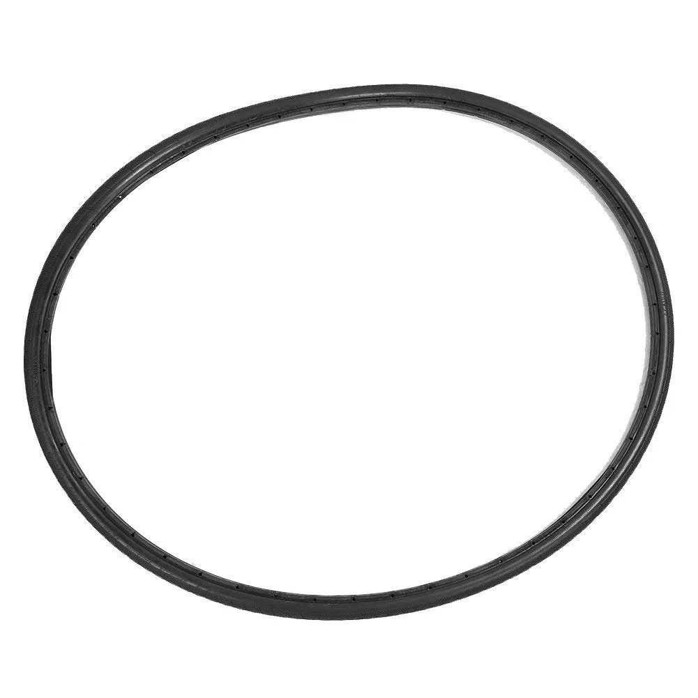 2Pcs 700C 23 Microporous Solid Bike Tires - Durable PU, Antibreaking, Antiexplosion, Black