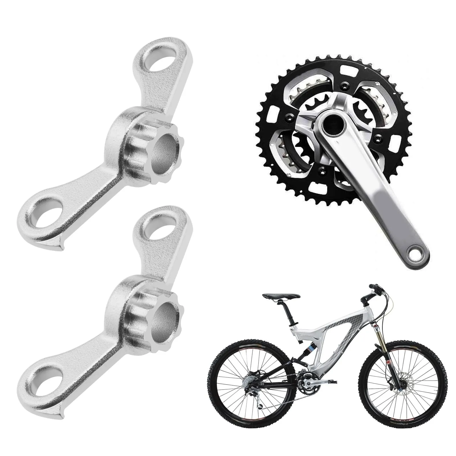 Durable Chrome Steel Crank Puller Set