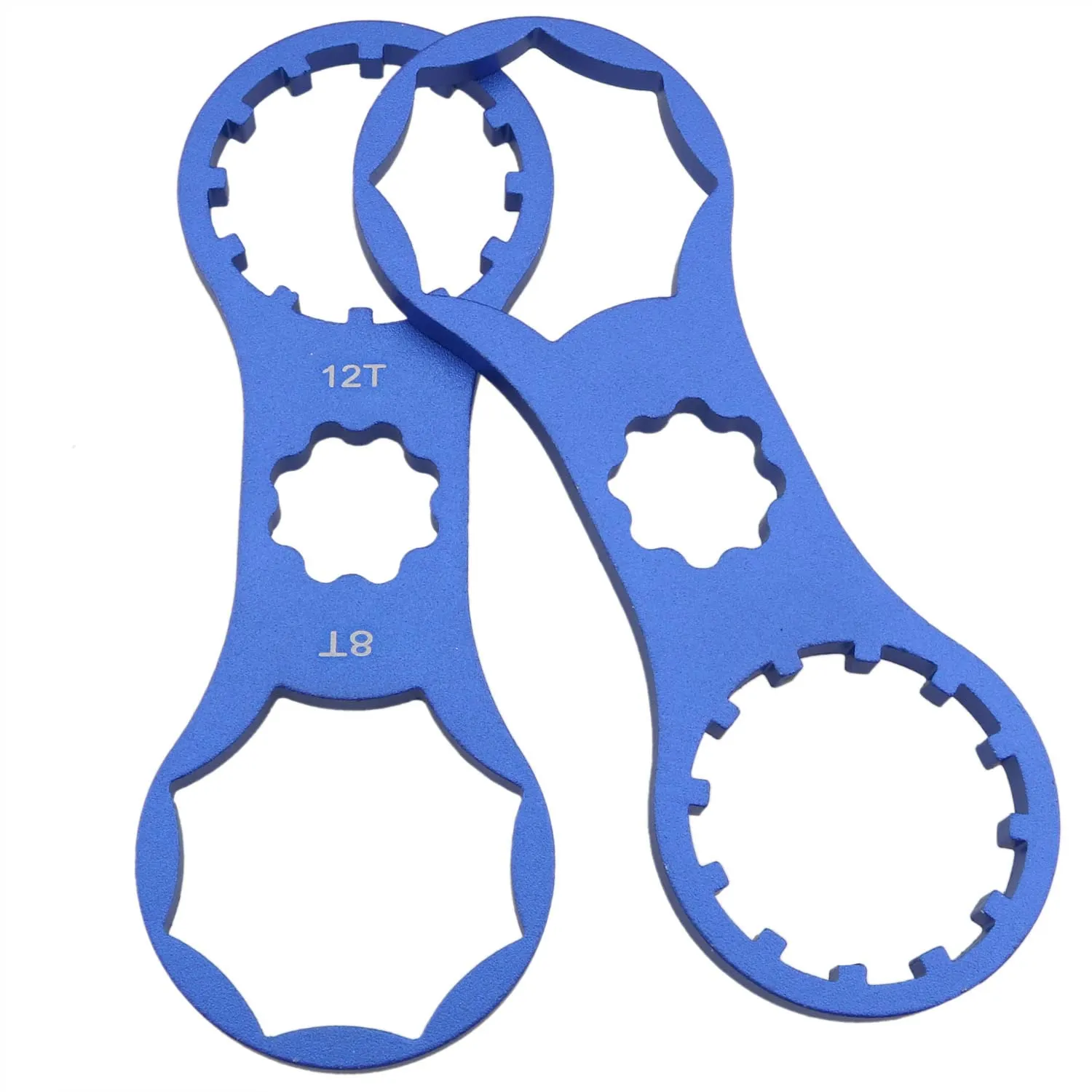2pcs Blue Bicycle Front Fork Repair Tool 99x35x4mm for SR Suntour MTB Suspension Forks