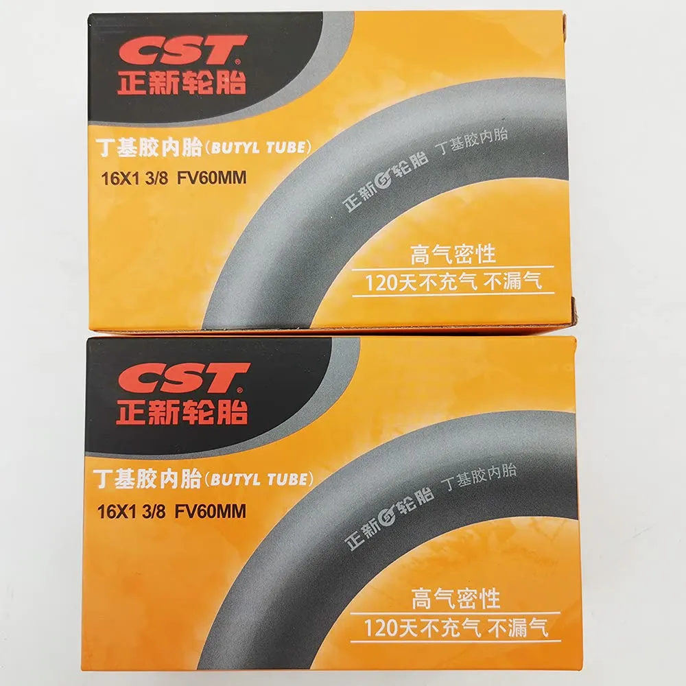 2Pcs CST Inner Tubes 349 16'' 1 3/8 for Brompton Bike Presta Valve - Butyl Rubber, 200g