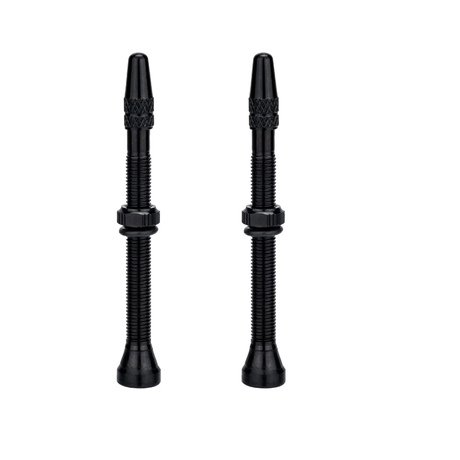 2Pcs Tubeless Presta Valve Stem Caps for Mountain & Road Bikes - Aluminum Alloy, Various Sizes & Colors