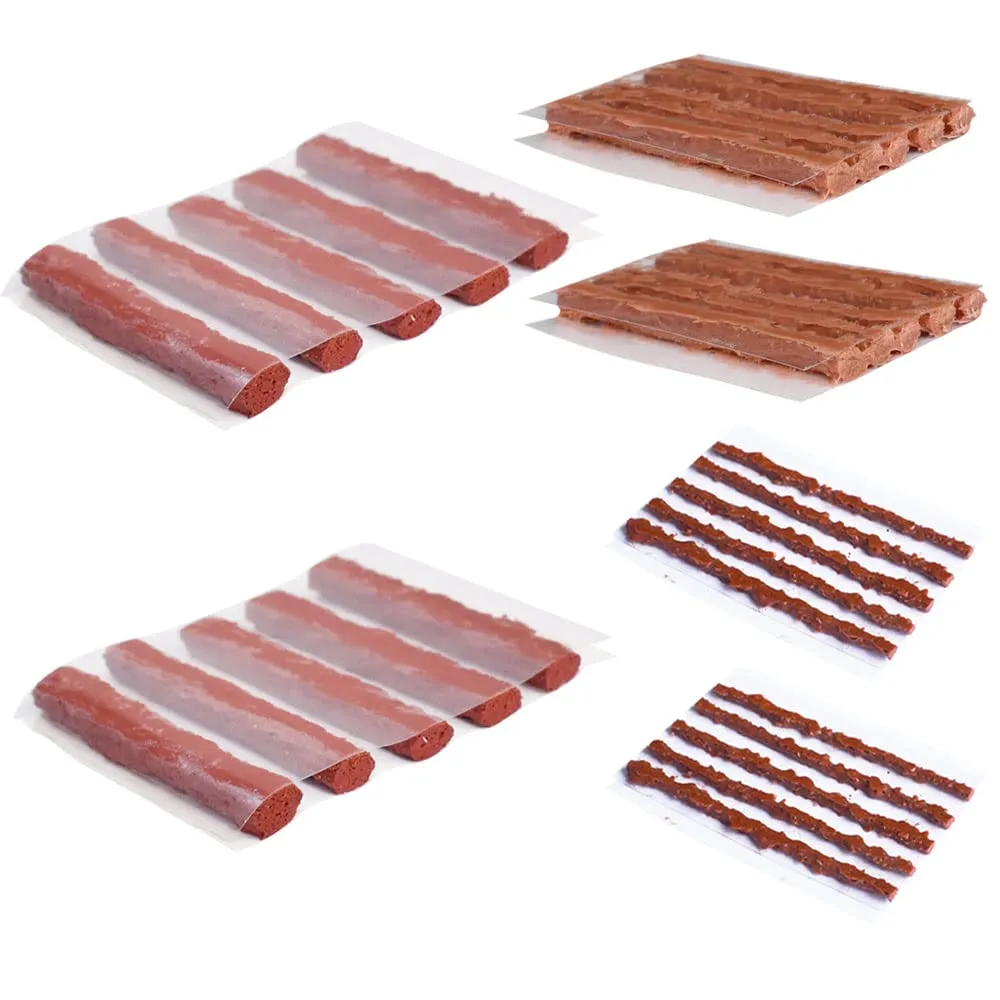 30 Pcs Bike Tubeless Tire Repair Kit - 1.5 mm, 3.5 mm, 6 mm Strips for Road & Mountain Bikes