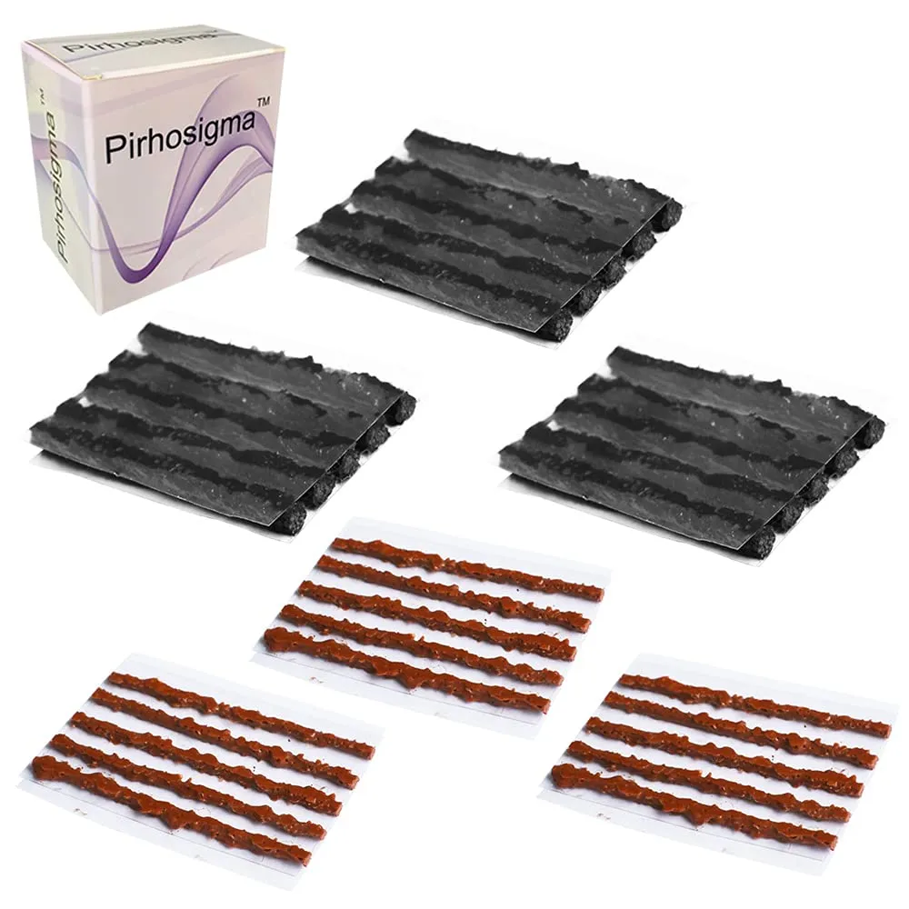 30 Pcs Bike Tubeless Tire Repair Kit - 1.5mm & 3.5mm Strips for Emergency Puncture Repairs
