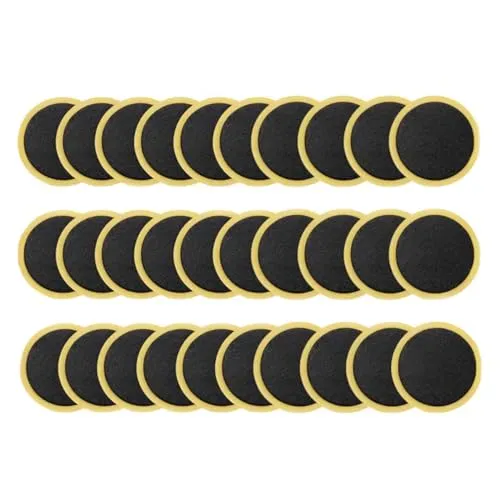 30 Pcs Glueless Tire Puncture Repair Patches for Bicycles - Self Adhesive, Lightweight, Easy Use