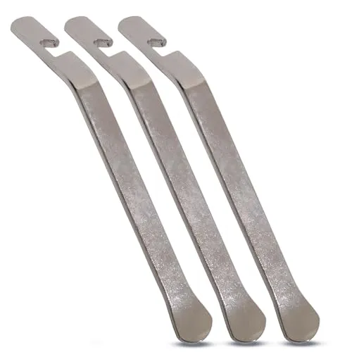 3 Pcs Heavy Duty Stainless Steel Bicycle Tire Levers - Compact Tire Repair Tools for Easy Use