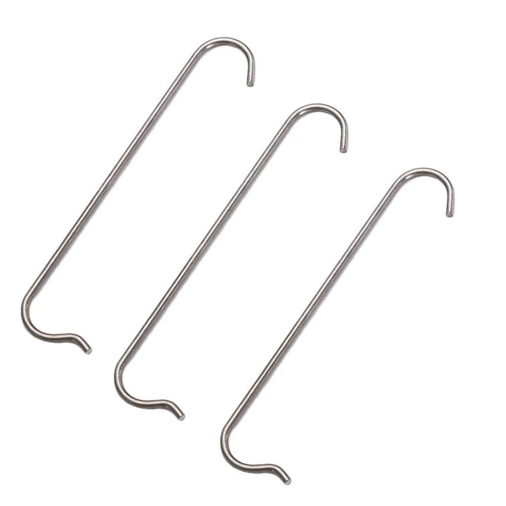 3 Pcs Silver Stainless Steel Bicycle Chain Hooks for Easy Bike Chain Repair and Connection Tools
