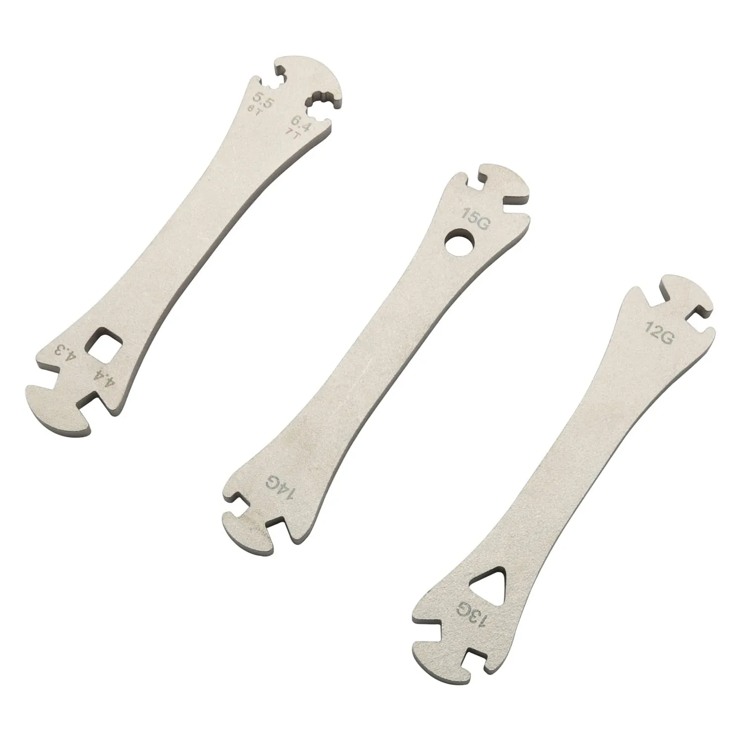 3pcs Bicycle Spokes Wrench Set for 12/13/14/15g - Stainless Steel Spoke Repair Tool Kit