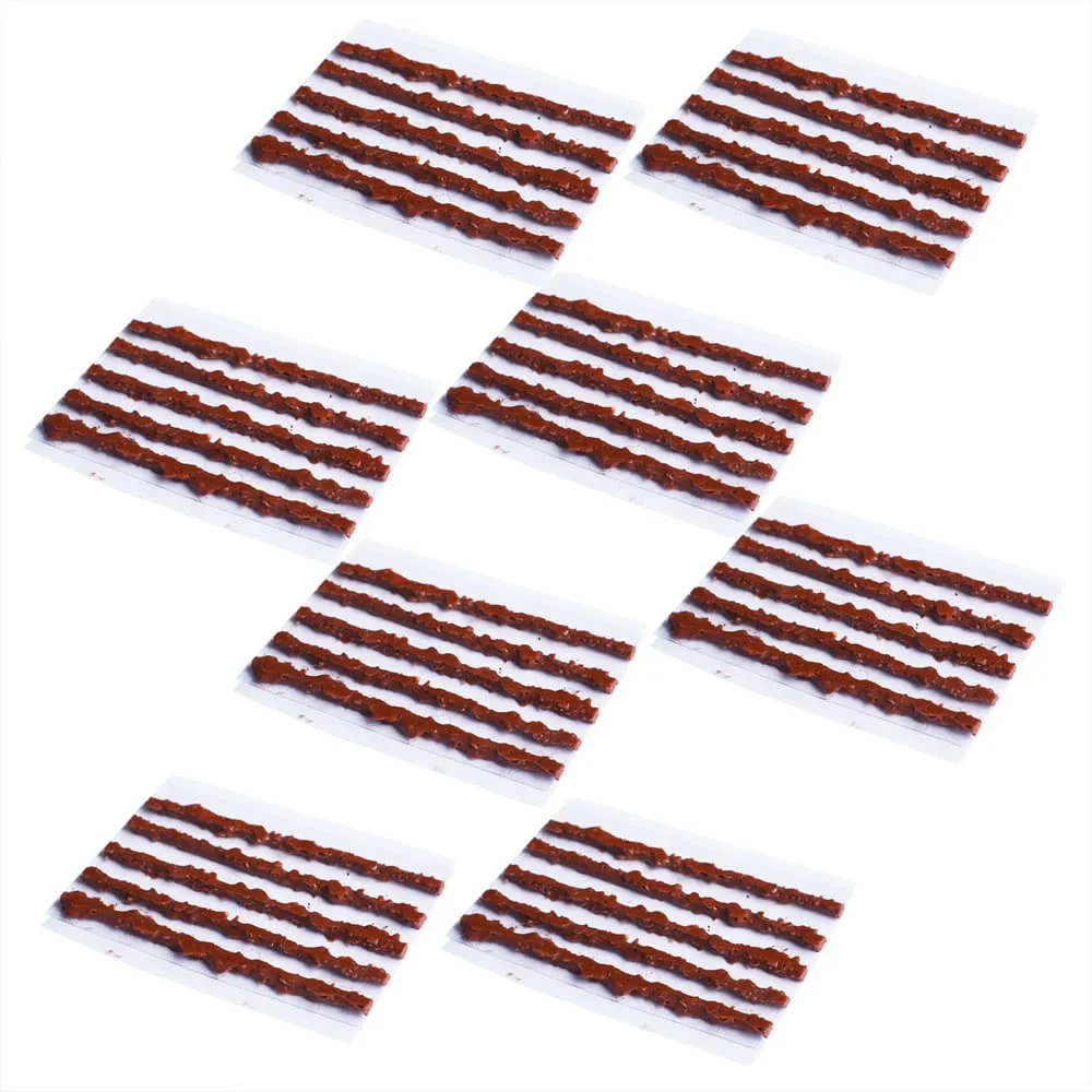 40 Pcs Bike Tubeless Tire Repair Kit Strips 1.5mm - Emergency Puncture Plugs for Road & Mountain Bikes