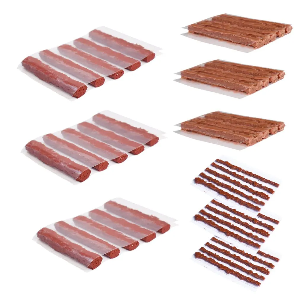 45 pcs Tubeless Tire Repair Kit - 1.5mm, 3.5mm, 6mm Strips for Bikes - Emergency Puncture Repair