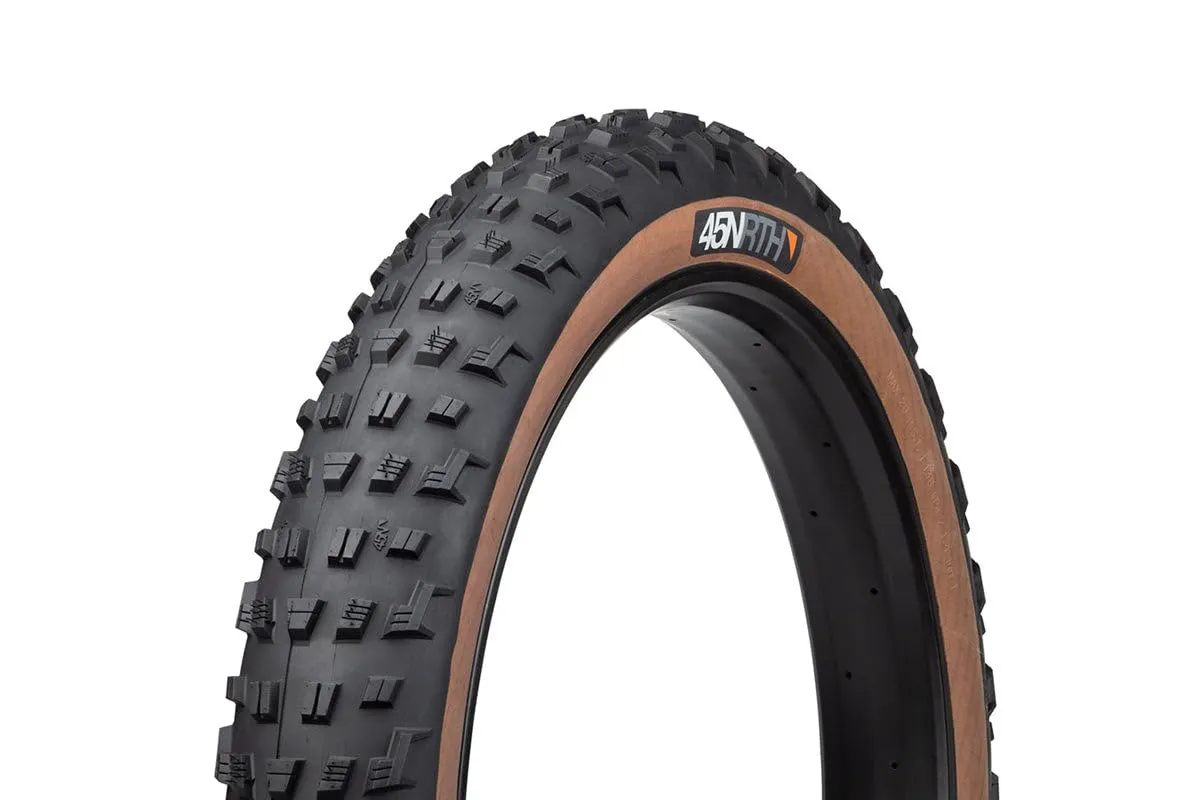 45NRTH Vanhelga Tire - 27.5 x 4.5, Tubeless, Folding, Tan - Extreme Traction for Fat Bikes
