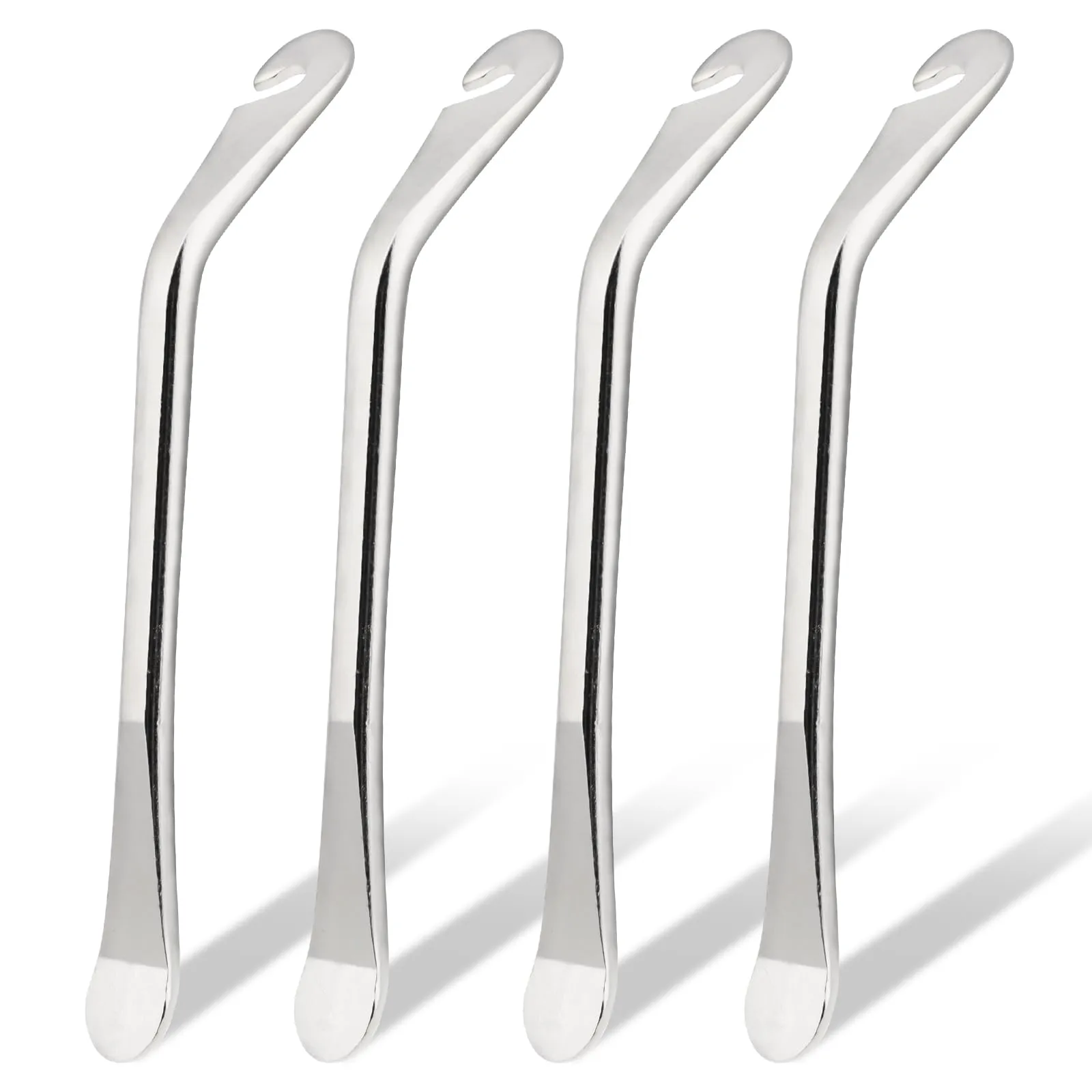 4 Pack Stainless Steel Bicycle Tire Levers for Easy Tire Changing - Durable & Ergonomic Design