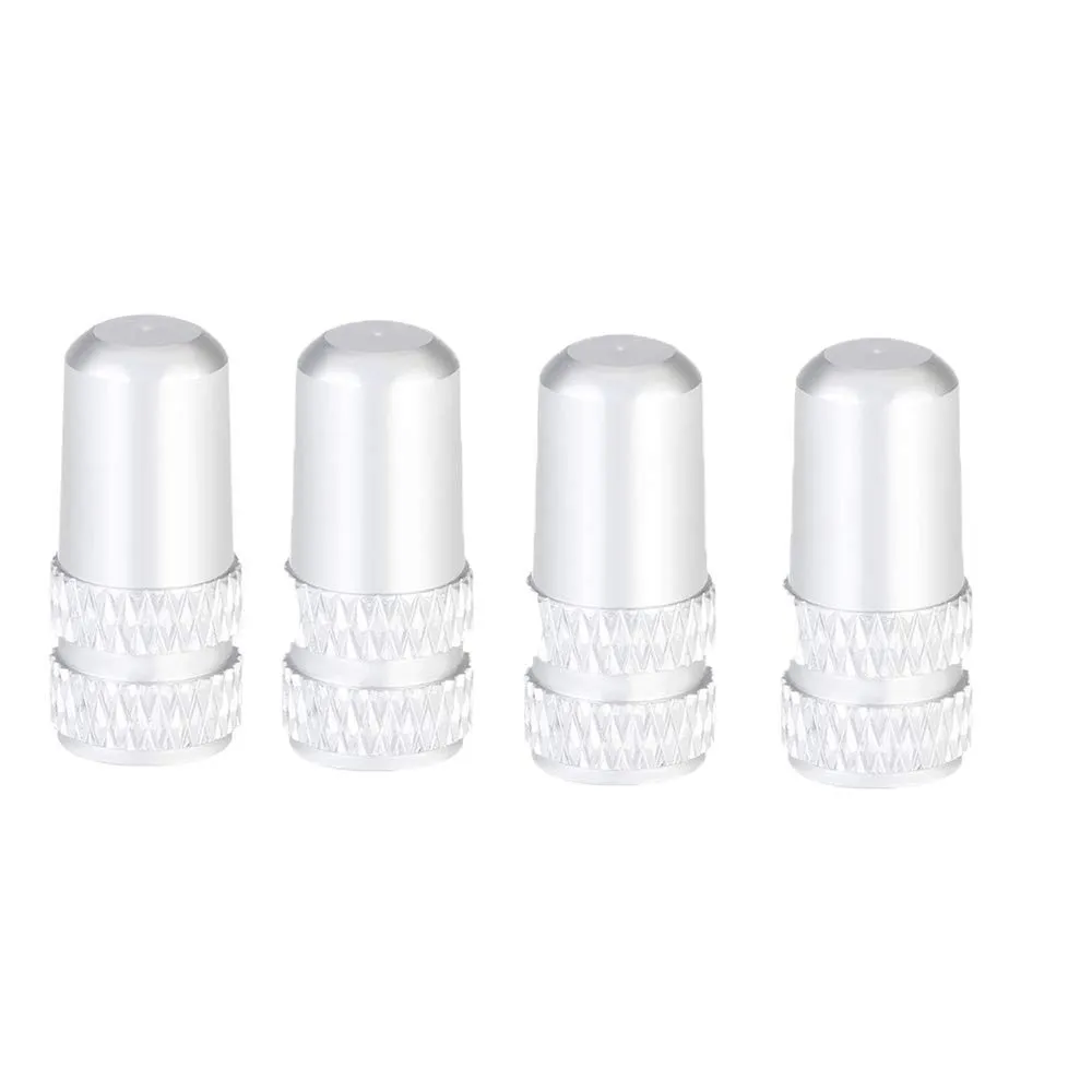 4pcs Aluminum Alloy Bicycle Valve Caps - Multi Color Metal Presta Valve Tire Caps