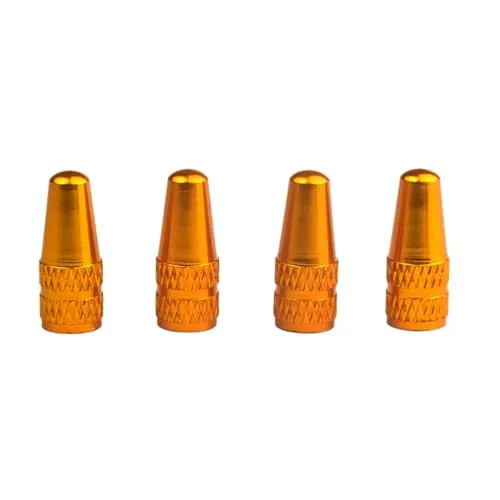 4pcs Aluminum Alloy Bike Tire Valve Caps - Durable Dust Covers for Mountain & Road Bikes
