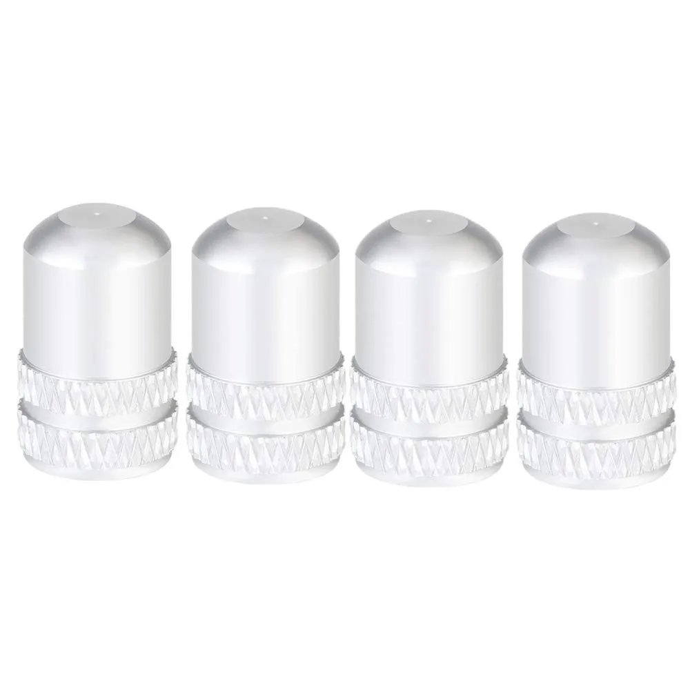 4pcs Aluminum Alloy Bike Tire Valve Caps - Multi Color Metal Presta Valve Caps for Bicycles