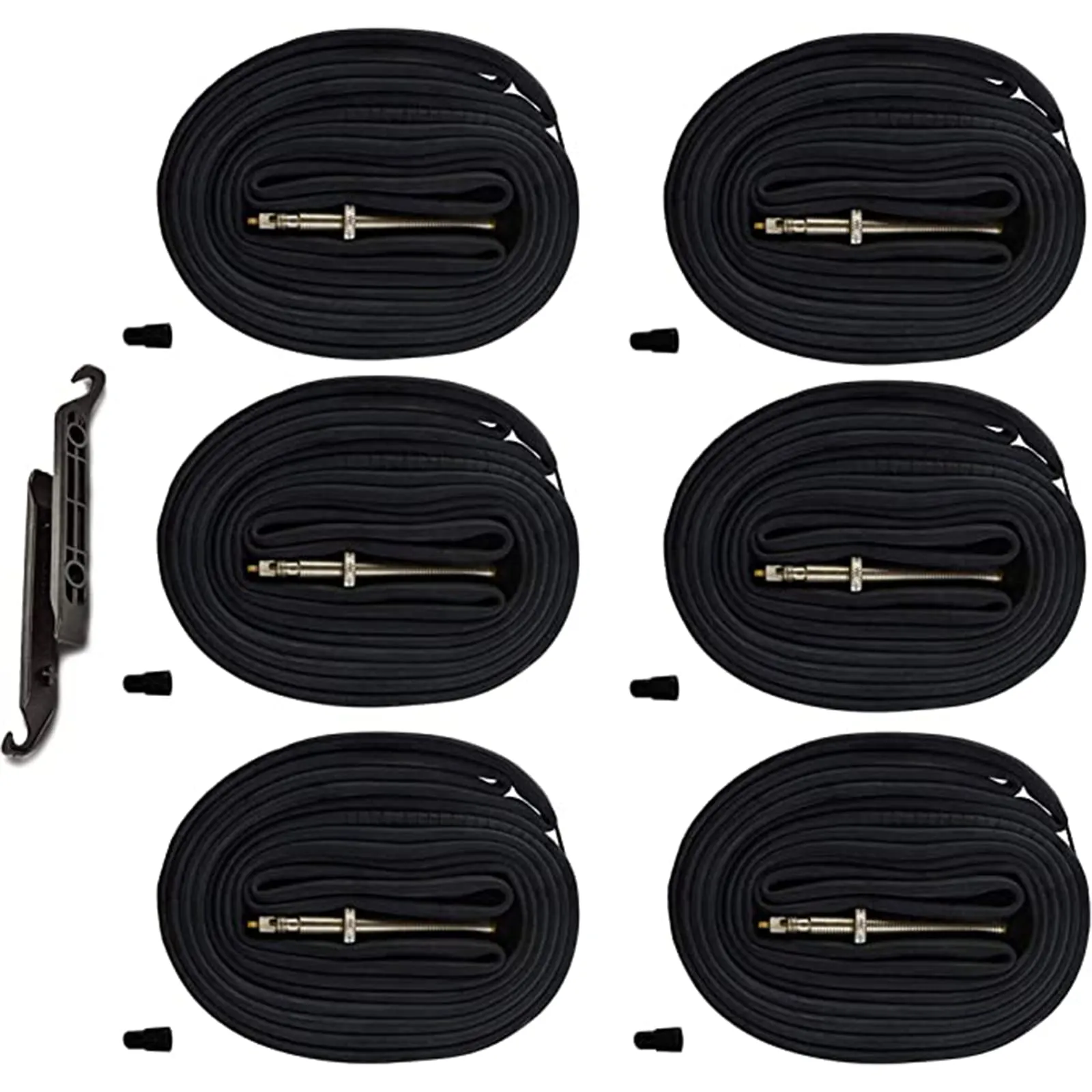(6-Pack) CALPALMY 700x20-25C & 700x35/43C Inner Tubes Presta Valve - High-Quality Bike Tubes