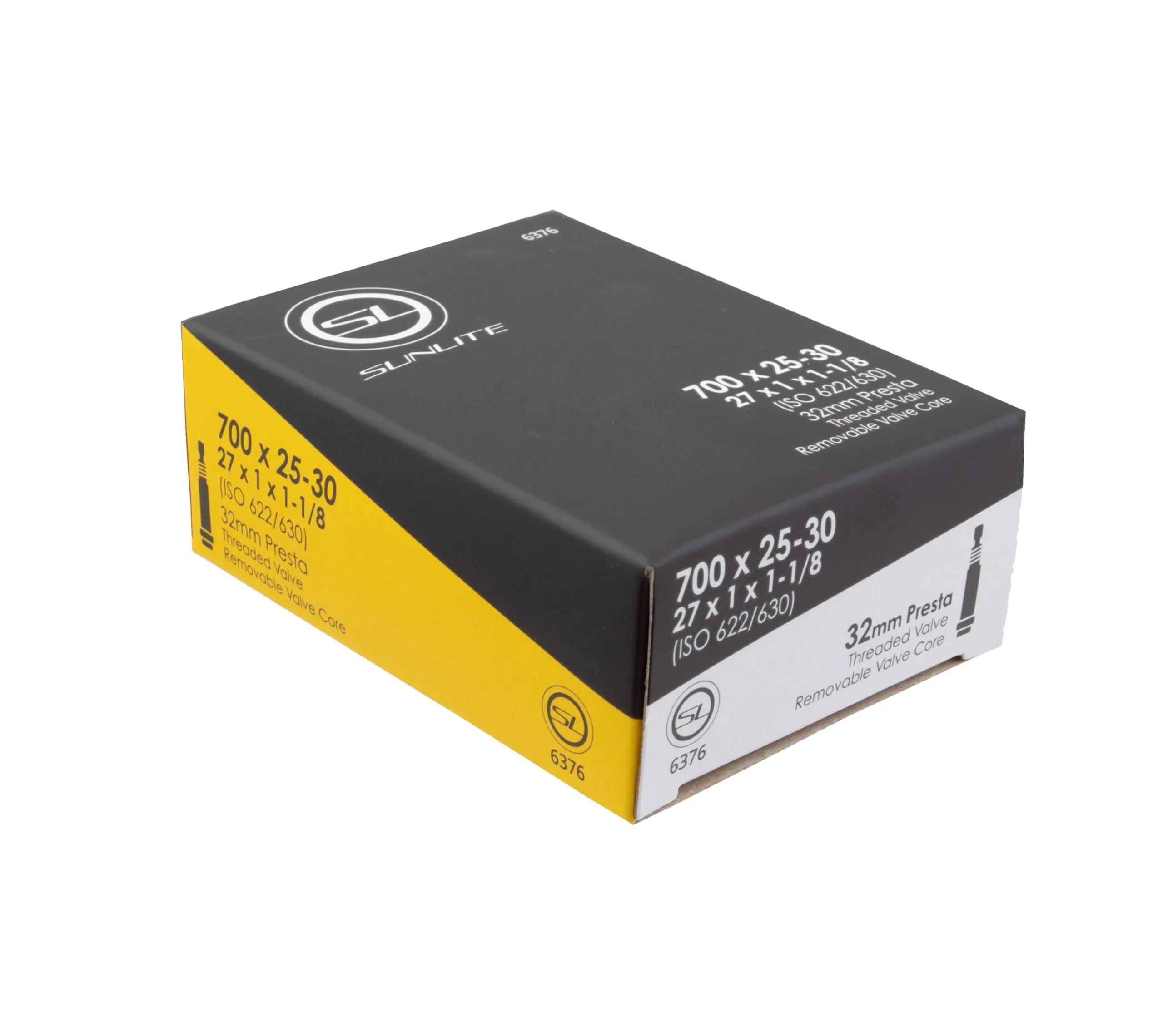 700 x 25-30 Presta Valve Bicycle Tube - Sunlite, 32mm Valve, 2-Pack for Road & Tri-Bike Replacement