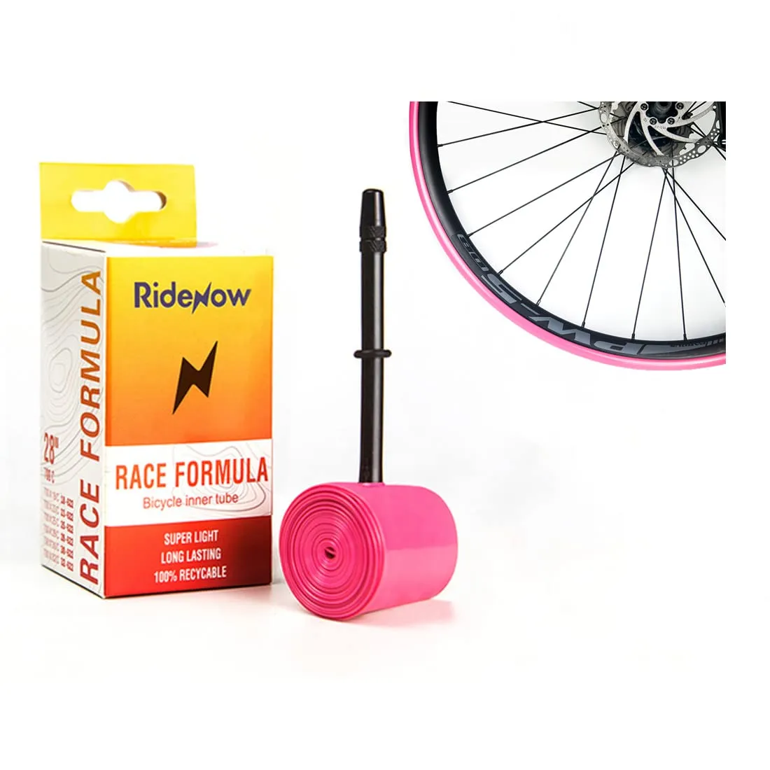 700C Road Bike Inner Tube - 36g Ultralight, 45mm/85mm Presta Valve, Fits 700 x 18-32C Tires