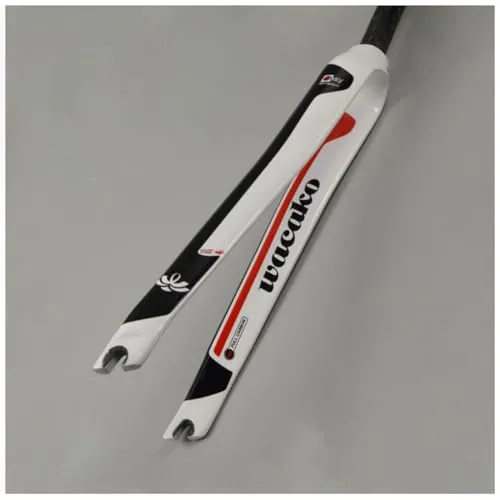 700C Road Bike Rigid Fork T700 Carbon Fiber Front Fork - Lightweight C Brake, Black, 28.6mm