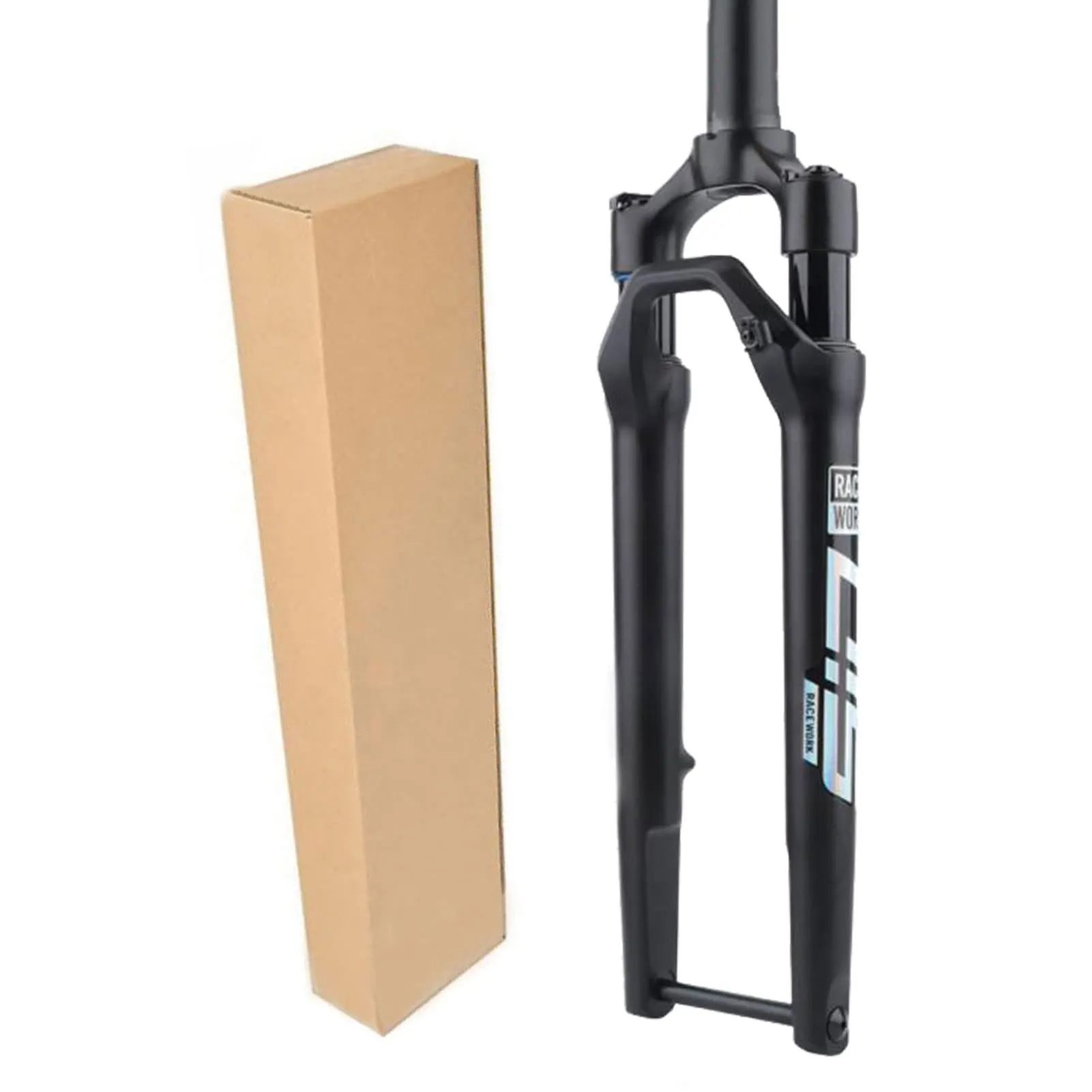 700c Suspension Fork with Pneumatic Shock Absorption, Aluminum Alloy, Disc Brake, 12x100mm Thru Axle