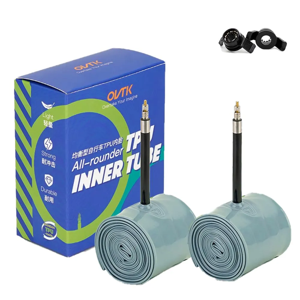 700C TPU Inner Tube for Road & Gravel, Presta Valve Stem, Reinforced, Lightweight, Durable