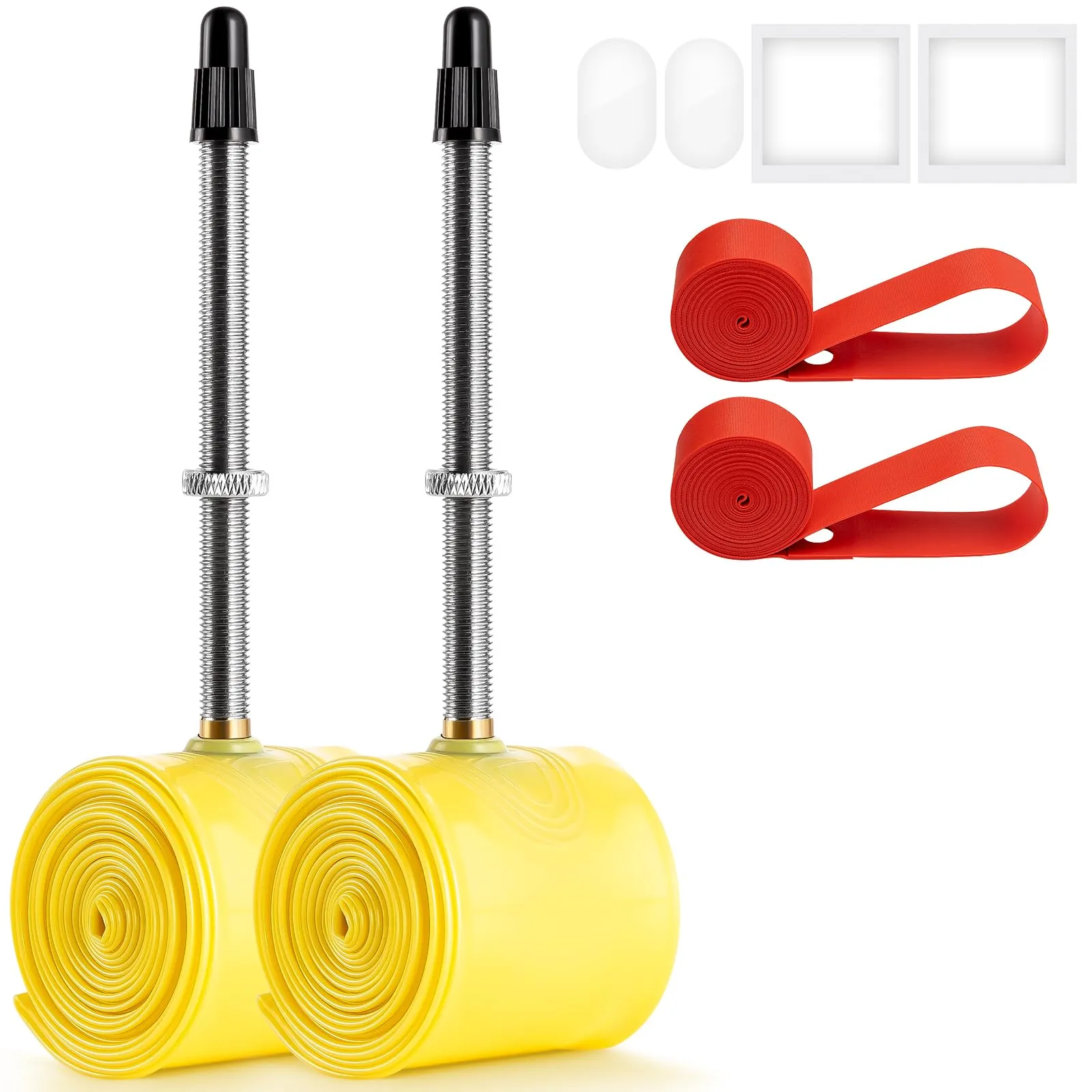 700C Ultralight TPU Bike Tubes 2-PCS with FV80mm Presta Valve for 700x28C-35C Bicycle Tires