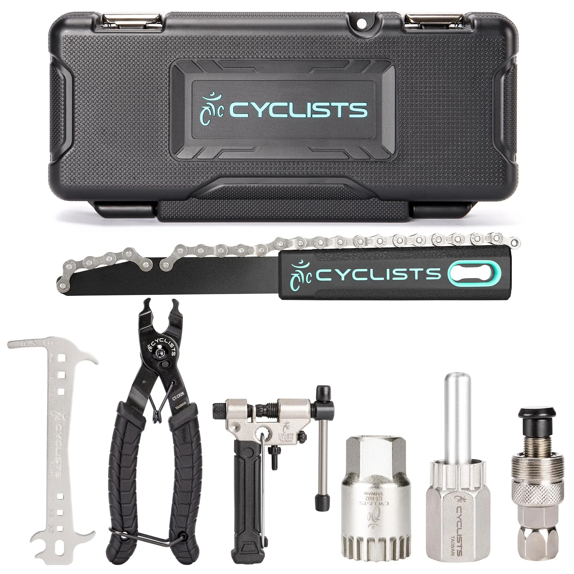 7 Piece Bike Tool Kit - Essential Maintenance Tools for Mountain/Road Bikes with Storage Case