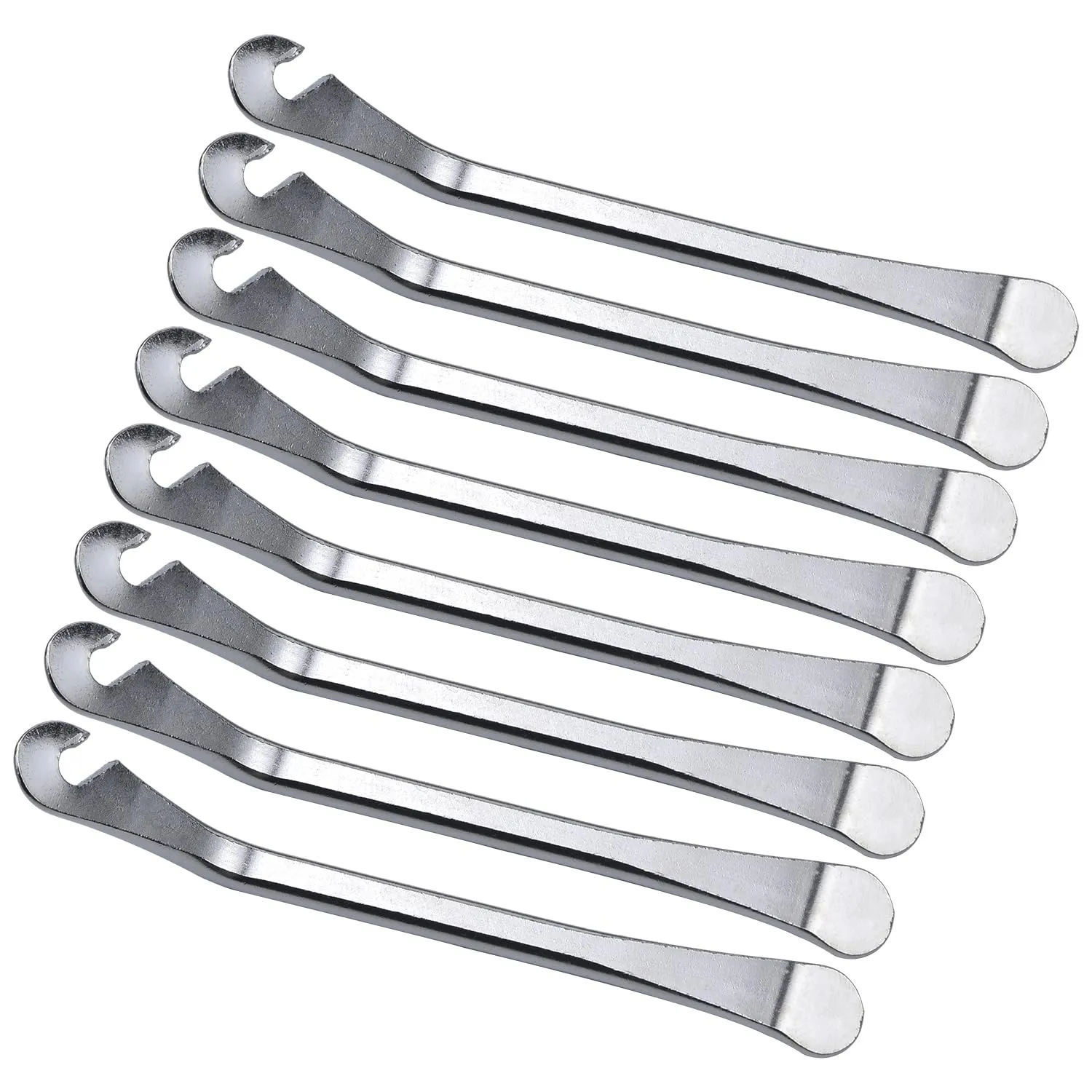 8 Pack Premium Stainless Steel Bike Tire Levers - Durable, Lightweight & Easy to Use Tool for Repair