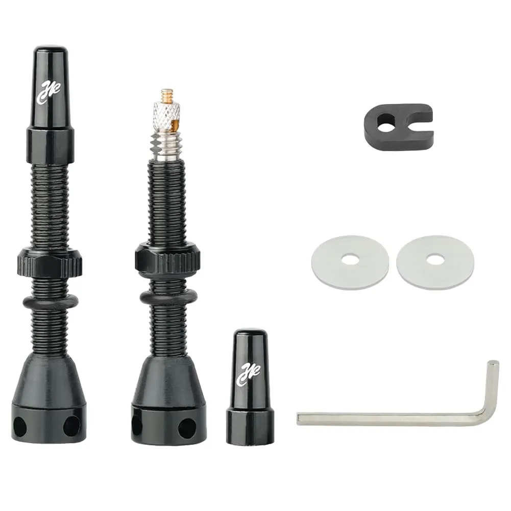 8Pcs Bicycle Presta Valve Stem 44mm Alloy Kit for Mountain Road Bike Rim Tubeless Valve Repair