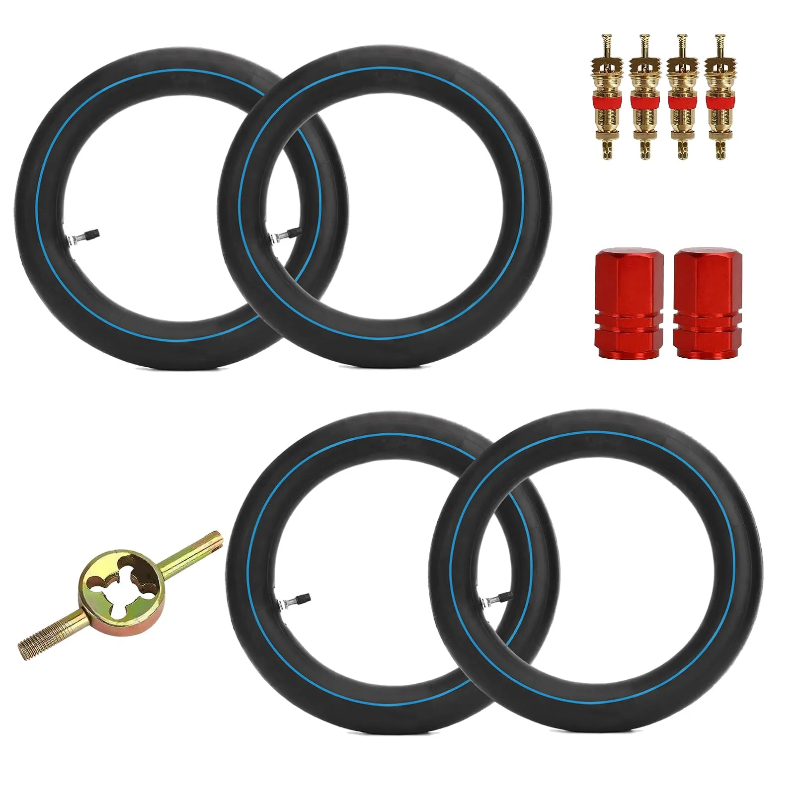 90/100-14' Butyl Rubber Inner Tube for 125cc-160cc Pro & Trail Dirt Bikes - 4PCS, Explosion Proof