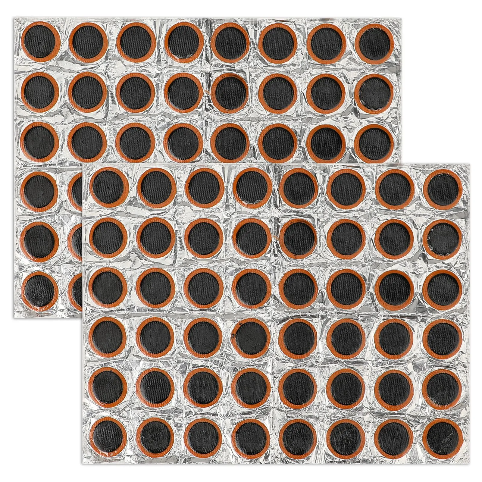 96Pcs Rubber Bike Tire Patches - Durable Non-Adhesive Repair Kit for Bicycles and Motorcycles