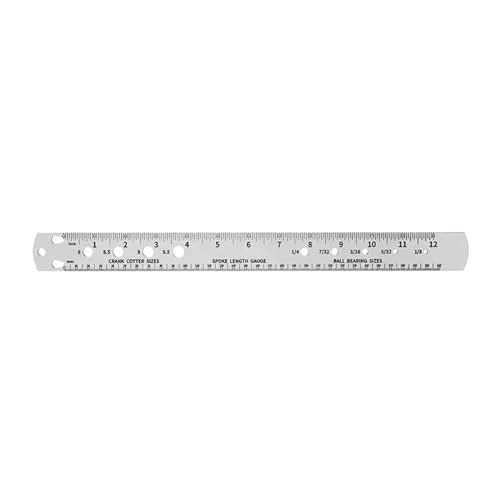 Accurate Tool Bike Repair Gauge - Essential Spoke & Bearing Length Measurement Tool - Steel