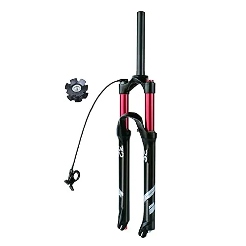 Air Mountain Bike Suspension Fork 26/27.5/29in - 140mm Travel, Remote Lockout, Ultra-Light Magnesium