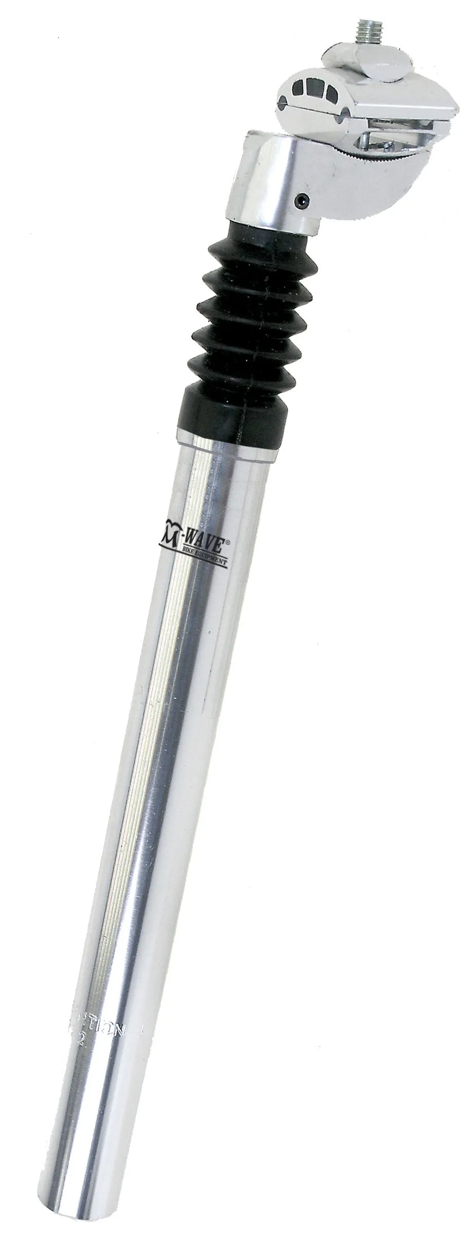 Alloy Bicycle Suspension Seat Post by M-Wave 25.4mm - Lightweight, Adjustable, 40mm Travel, 100kg Max Load
